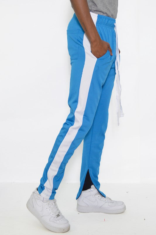 SLIM FIT SINGLE STRIPE TRACK PANT